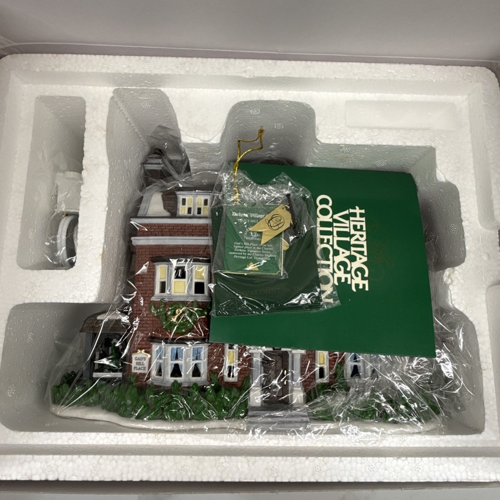 GADS HILL PLACE Charles Dickens Heritage House Christmas Holiday Dept 56 NEW